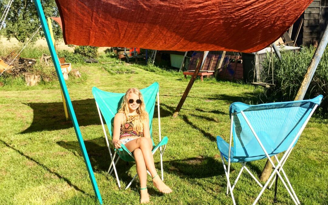 te gekke vakantiestoel Lafuma vlinderstoel