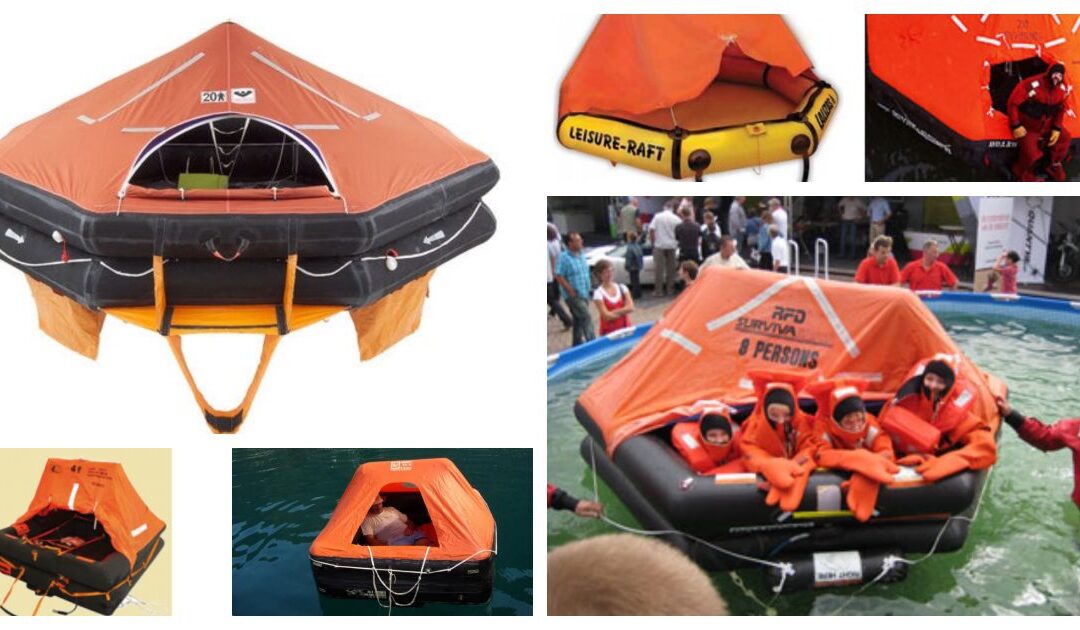 Afgekeurd reddingsvlot is een toffe tent of zwembad.