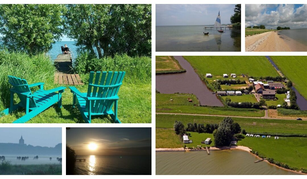 Nederland – Noord-Holland – Kamperen aan het IJselmeer.