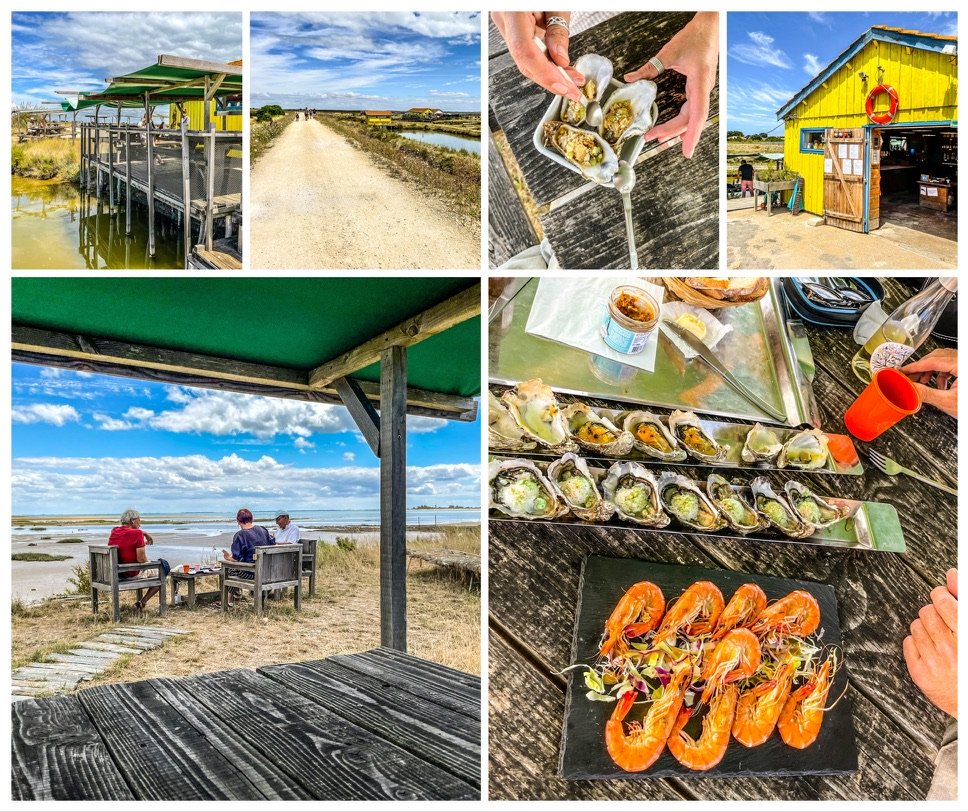 Oester restaurant aan zee in Frankrijk