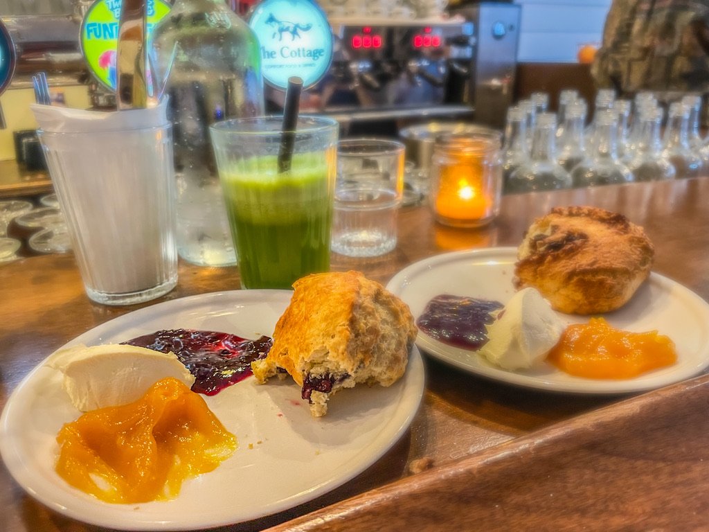 Vers cones op de toog van The cottage in Amsterdam