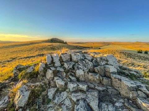 Landschap op de Aubrac vlakte